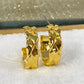 Arete de Chapa de Oro COA2086-1