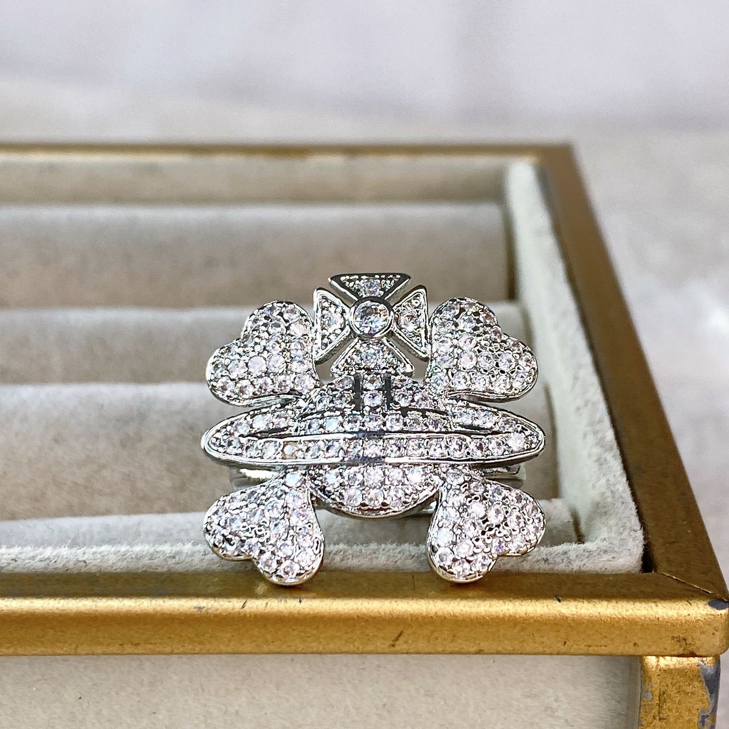 Anillo Chapa de Oro Ajustable ACO1461-2