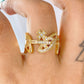 Anillo Chapa de Oro Ajustable ACO1462-1