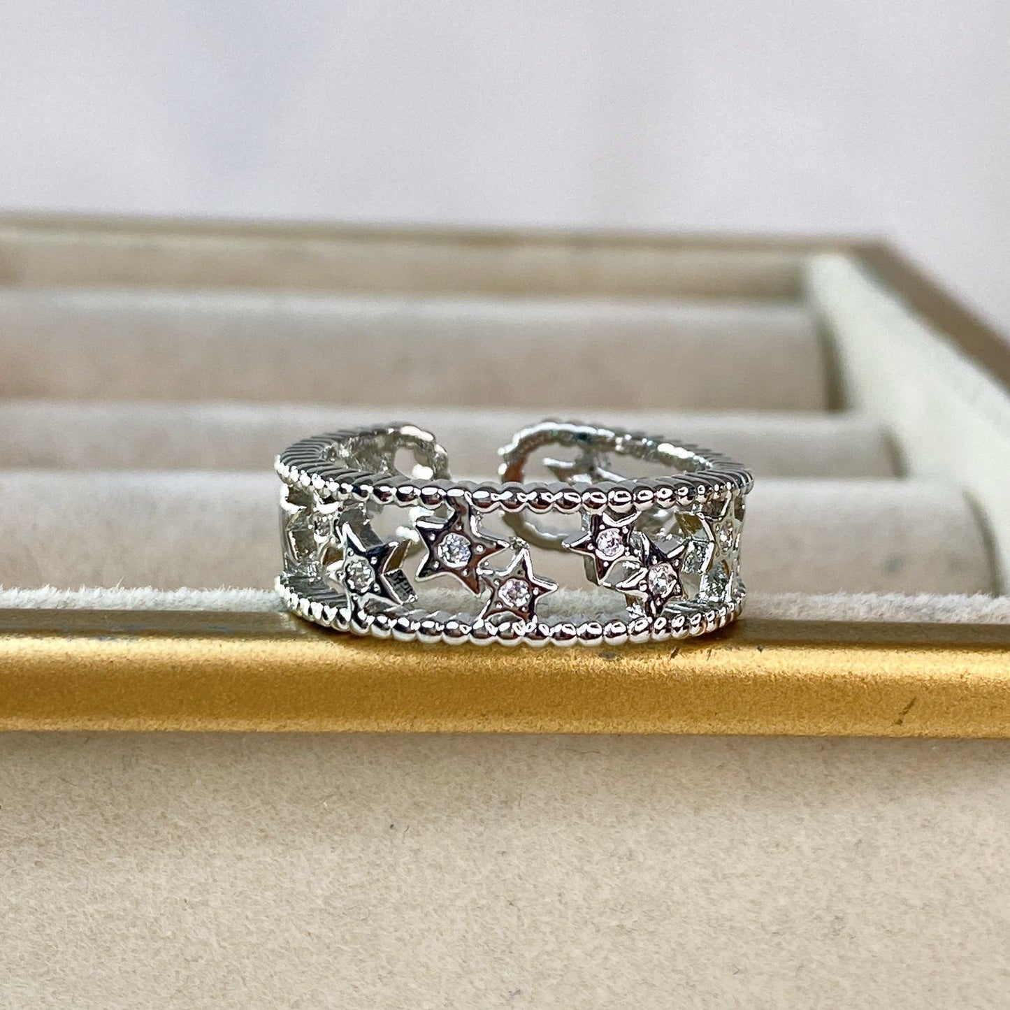 Anillo Chapa de Oro Ajustable ACO1464-2