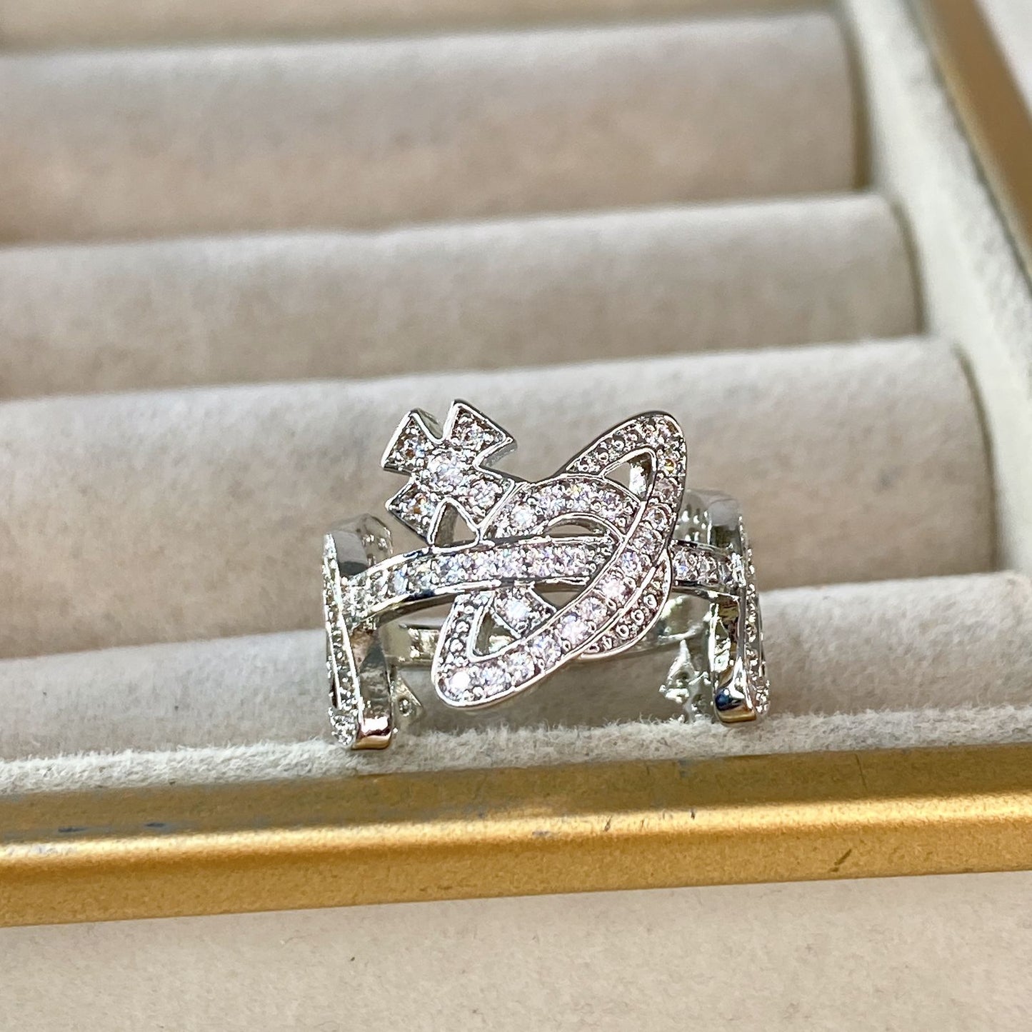 Anillo Chapa de Oro Ajustable ACO1462-2