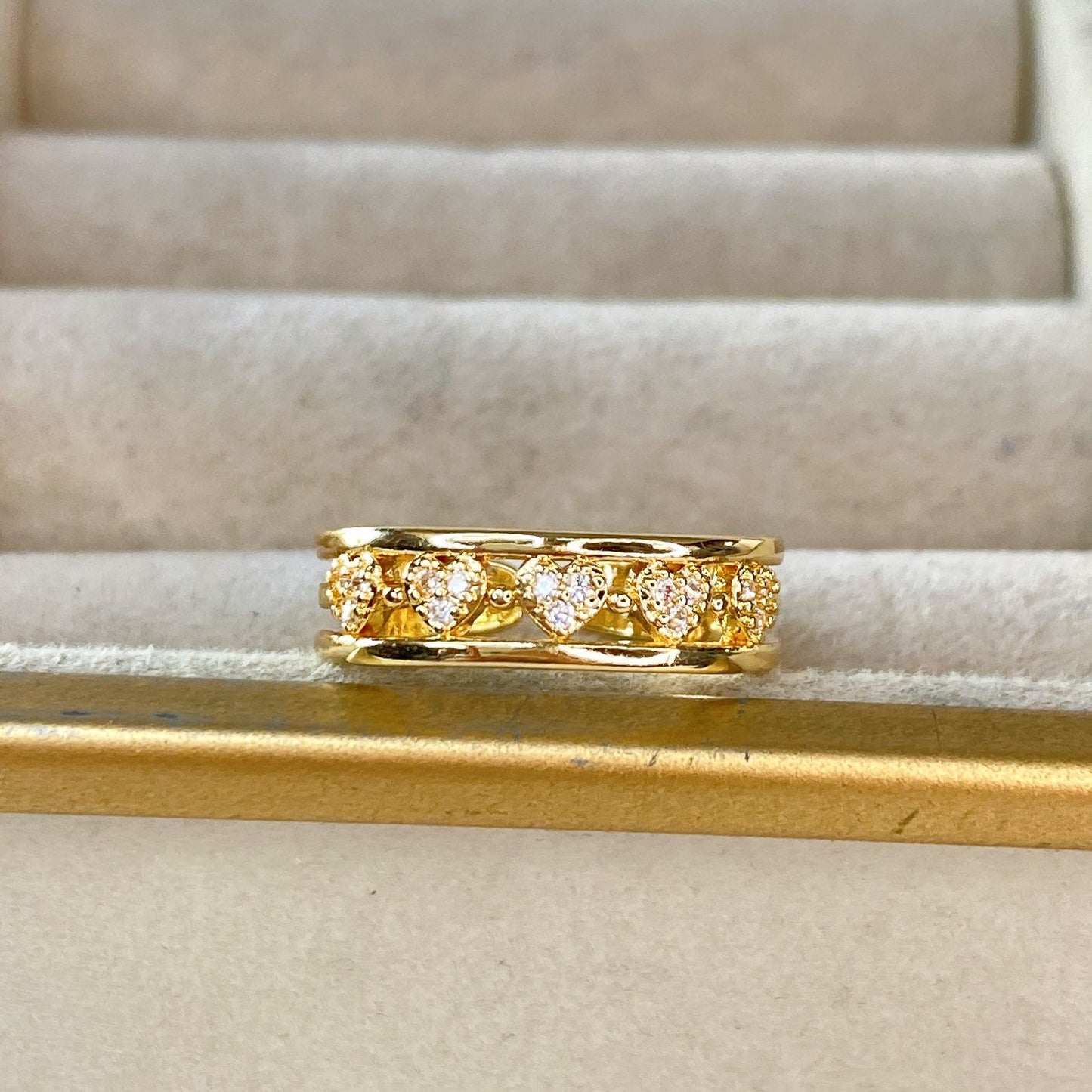 Anillo Chapa de Oro Ajustable ACO1465-1