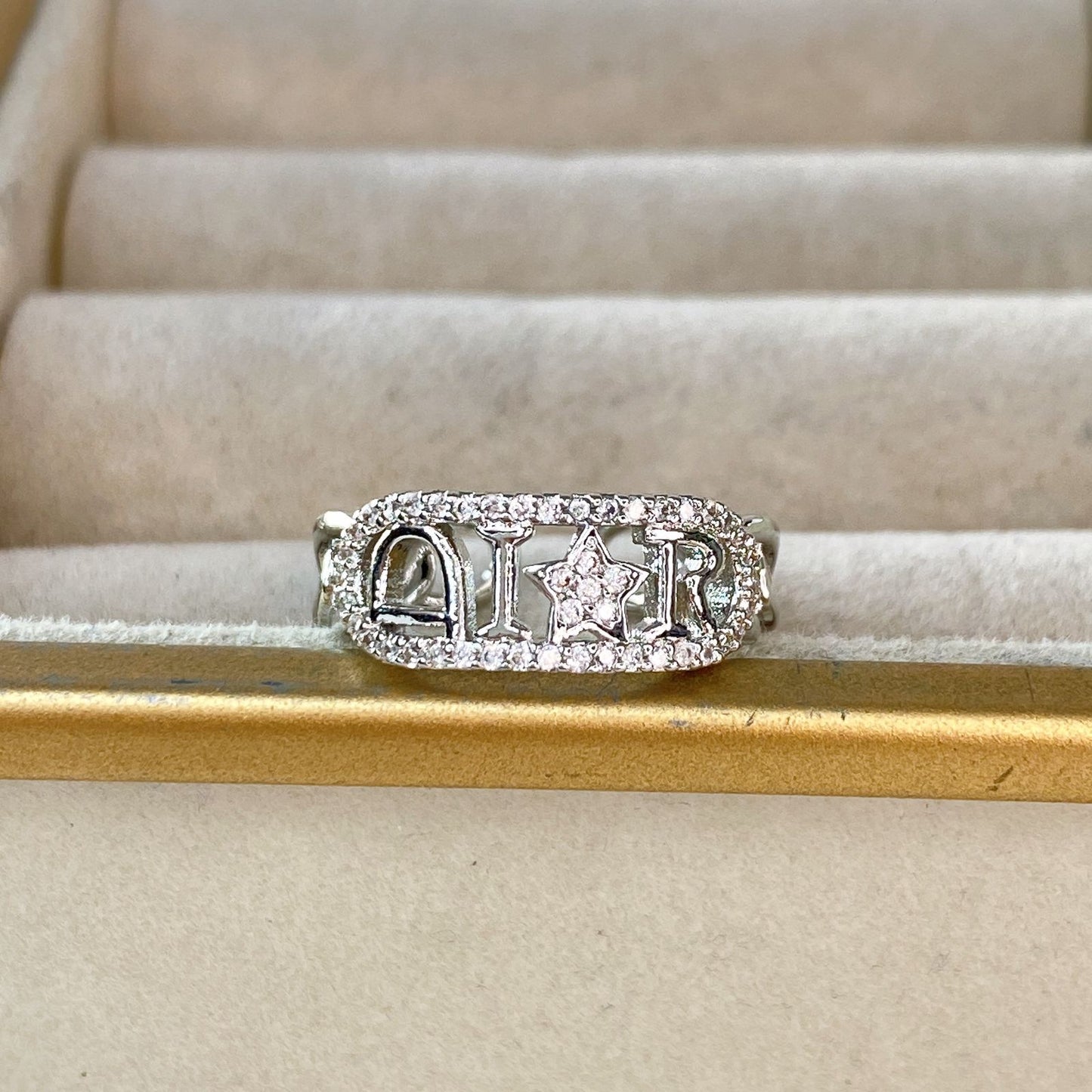 Anillo Chapa de Oro Ajustable ACO1463-2