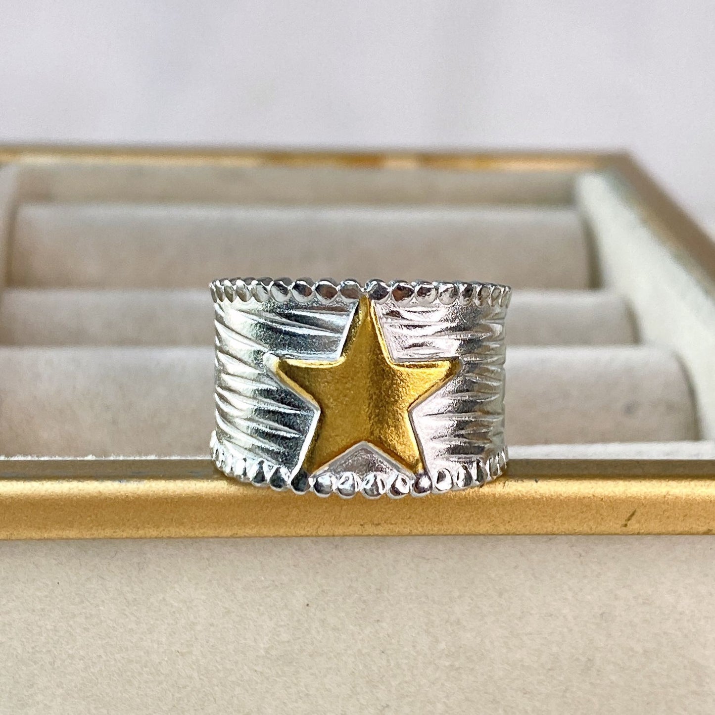 Anillo de Acero Inoxidable Ajustable RAI1037-1