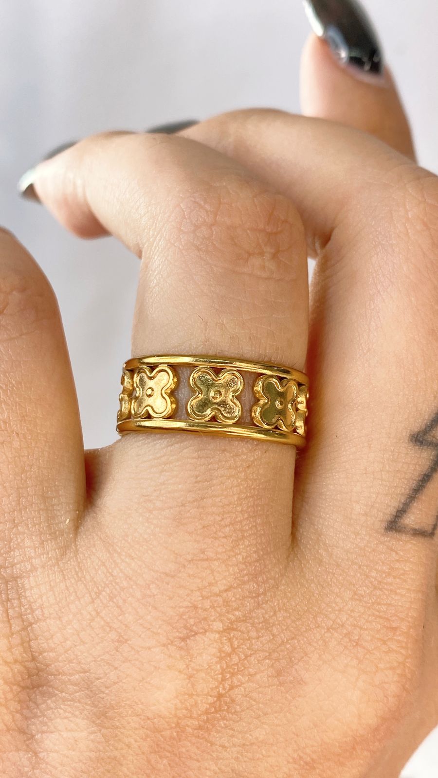 Anillo de Acero Ajustable Inoxidable RAI1054-1