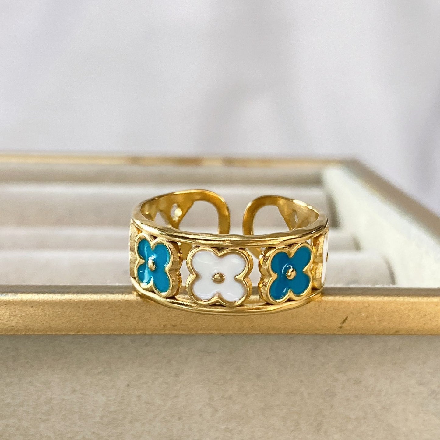 Anillo de Acero Ajustable Inoxidable RAI1055-2