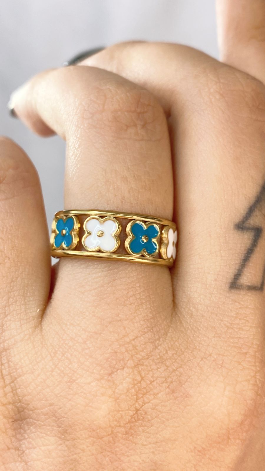 Anillo de Acero Ajustable Inoxidable RAI1055-2