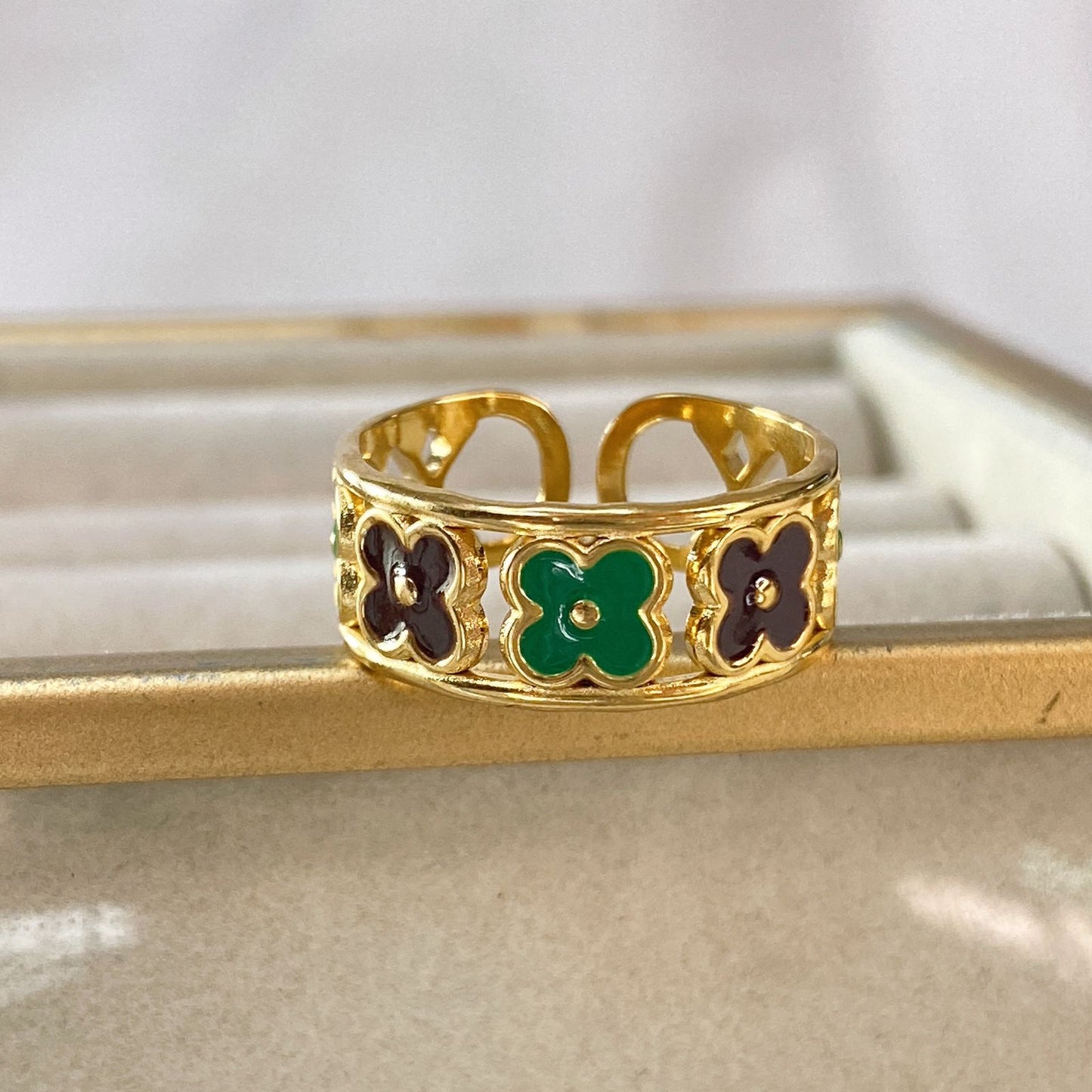 Anillo de Acero Ajustable Inoxidable RAI1055-3