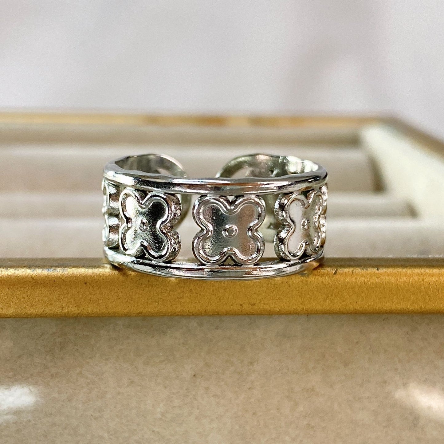 Anillo de Acero Ajustable Inoxidable RAI1054-2