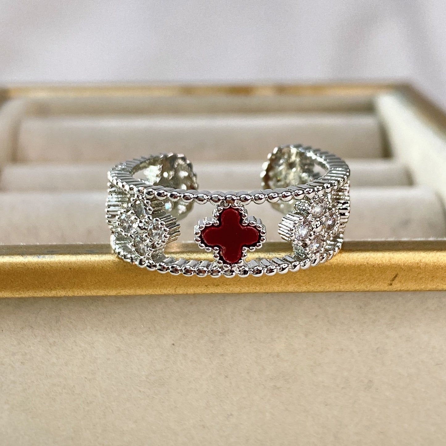 Anillo Chapa de Oro Ajustable ACO1480-2