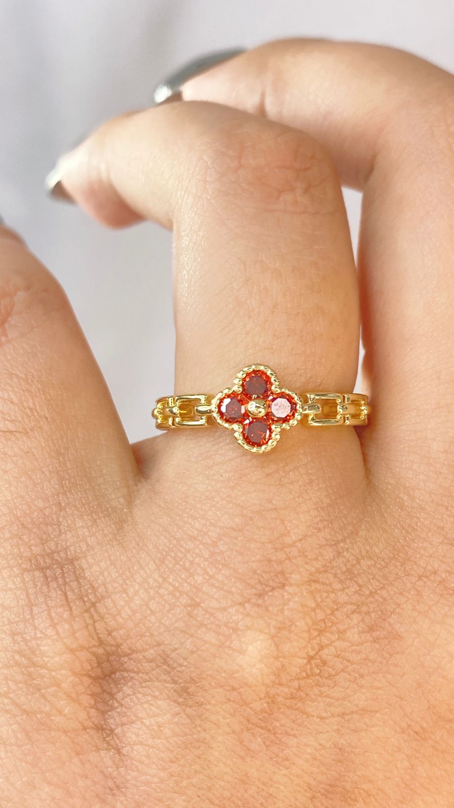 Anillo Chapa de Oro Ajustable ACO1483-1