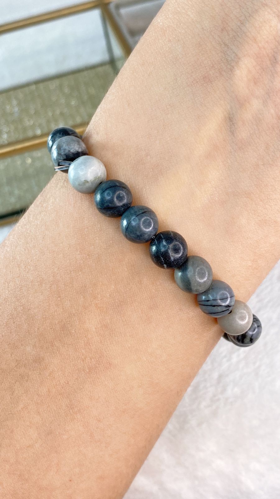 Pulsera de Cuencas de Cristal PB759-4