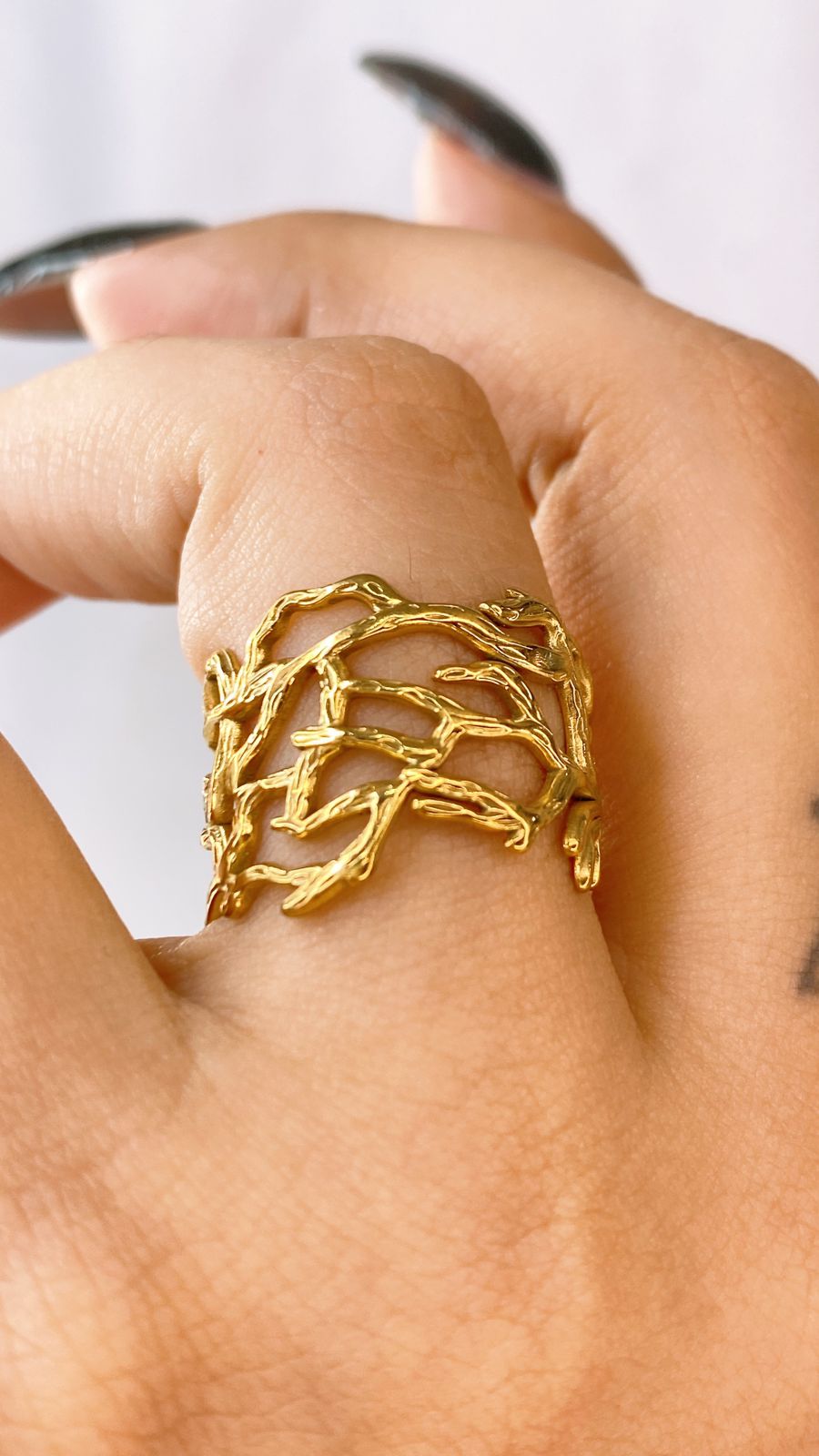 Anillo de Acero Inoxidable Ajustable RAI1058-1