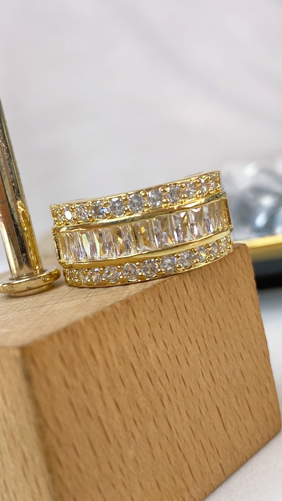 Anillo de Chapa de Oro Ajustable ACO1494-1