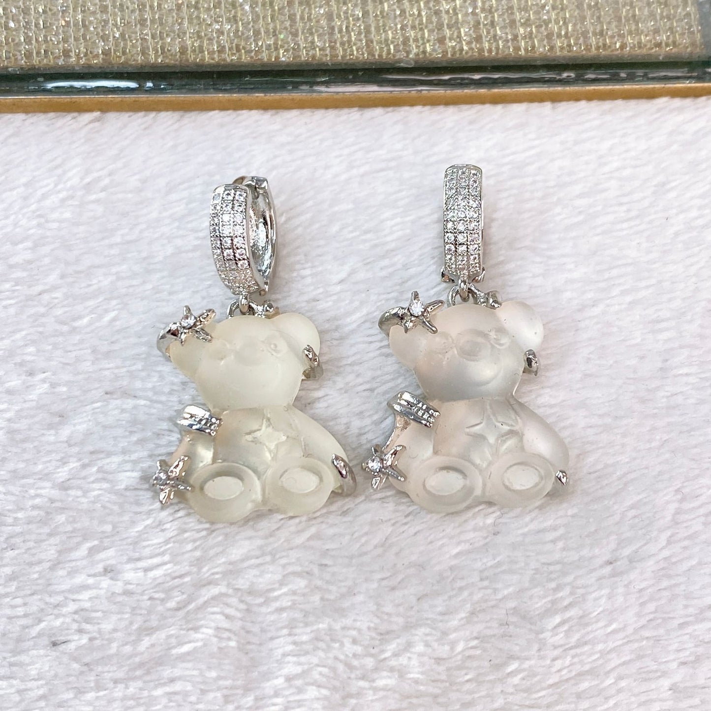 Arete de Chapa de Oro y Zirconias COA2150-3