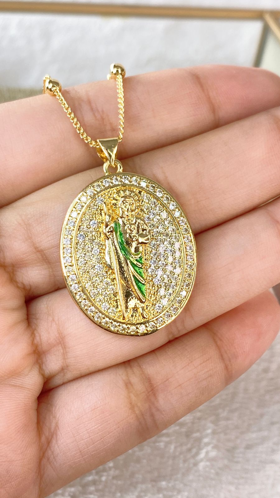 Collar de Chapa de Oro CC2263-1