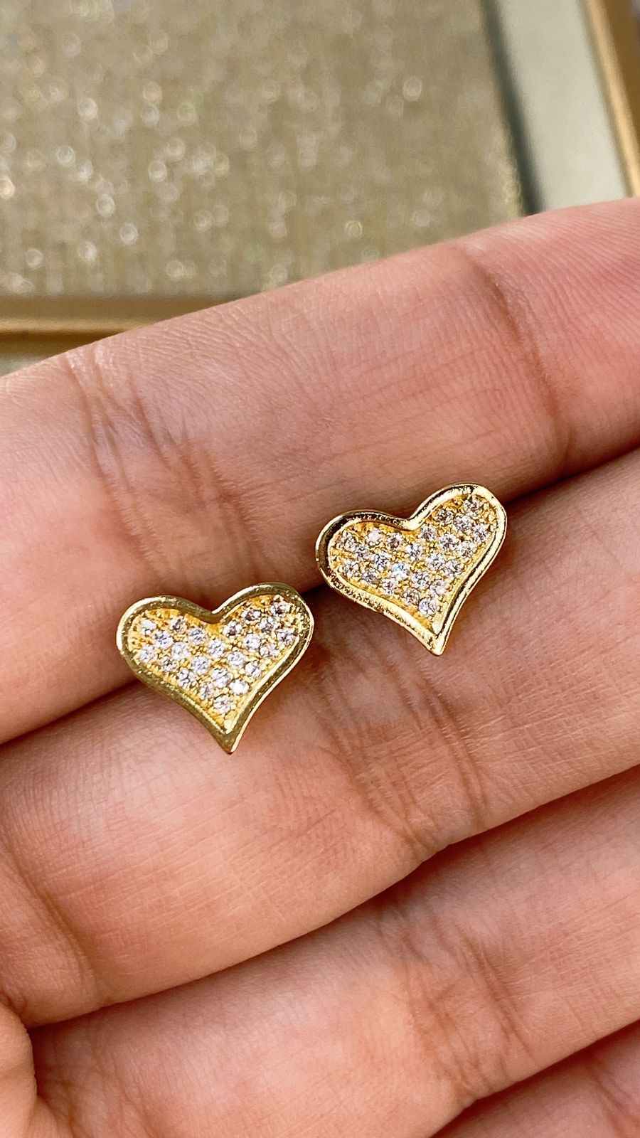 Arete de Chapa de Oro COA2152-1