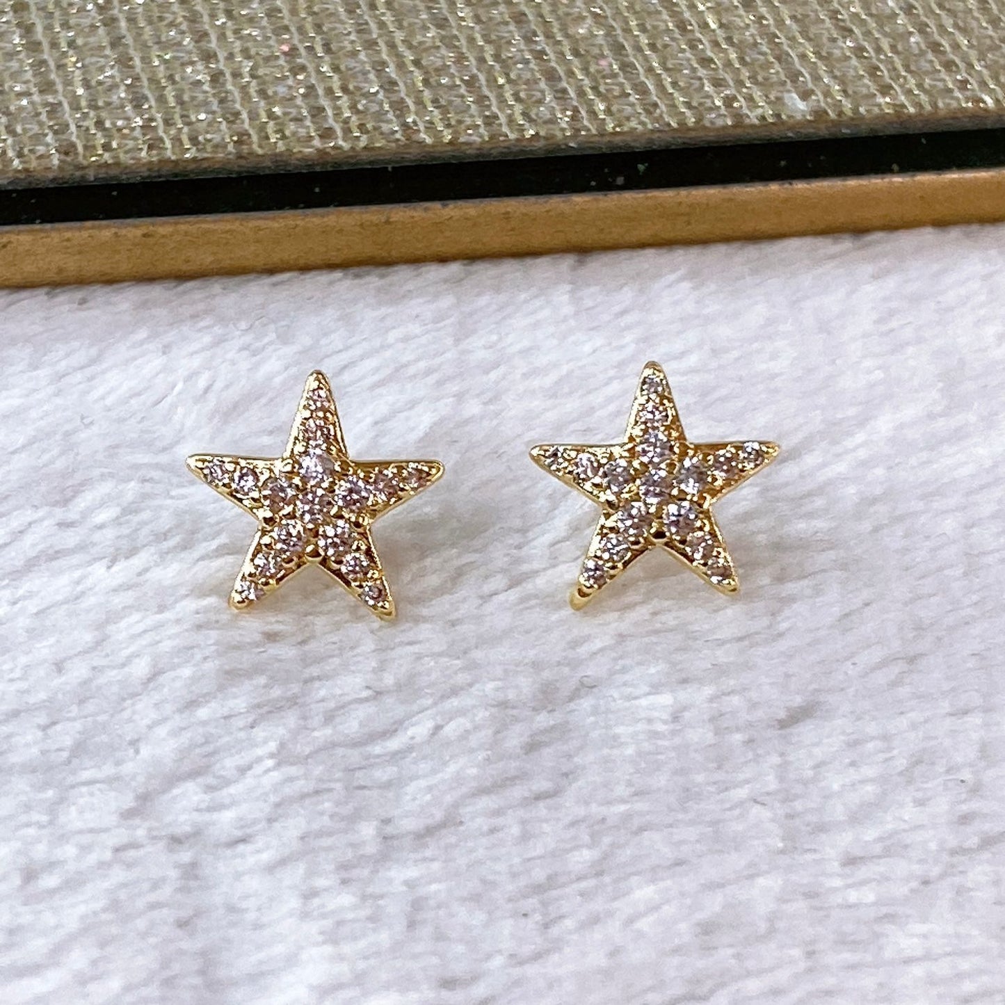 Arete de Chapa de Oro COA2160-1