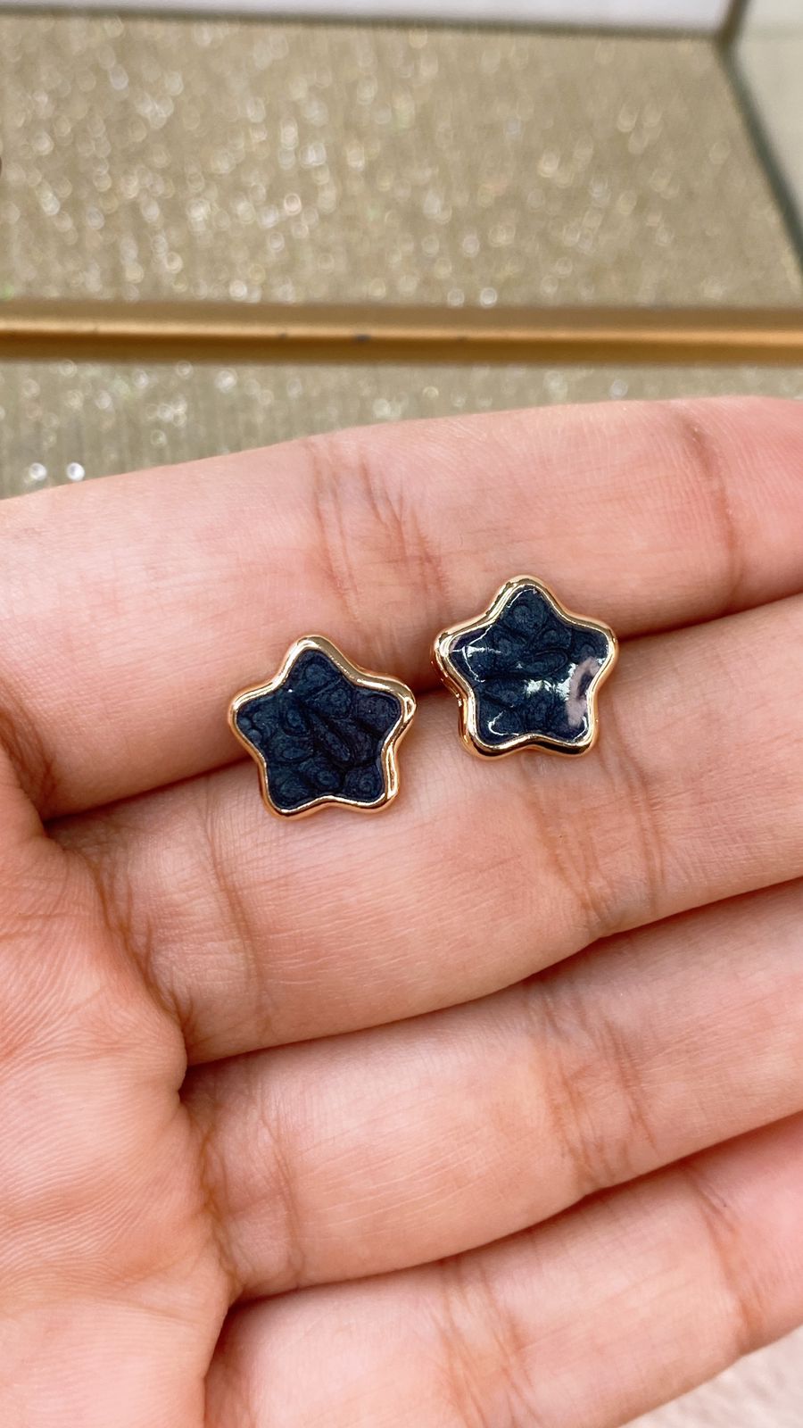 Arete de Chapa de Oro COA2161-1