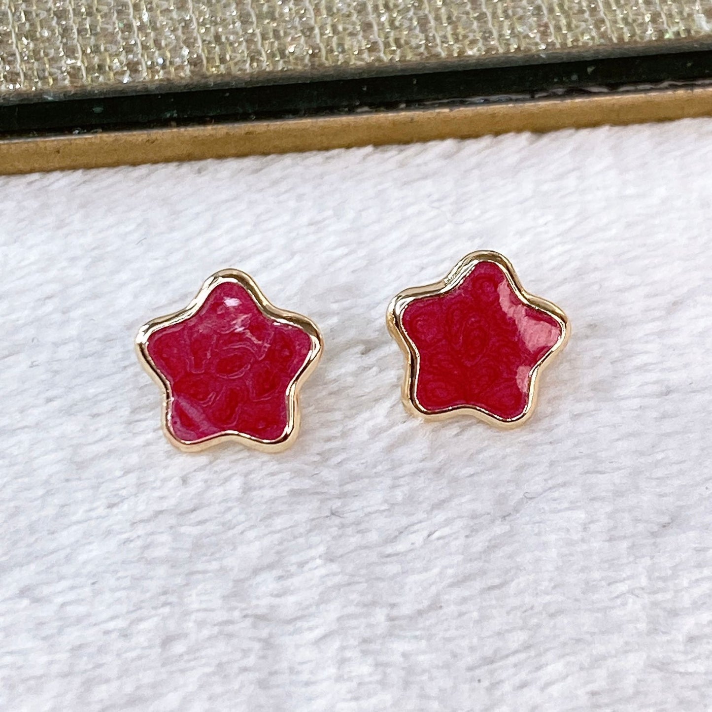 Arete de Chapa de Oro COA2161-2