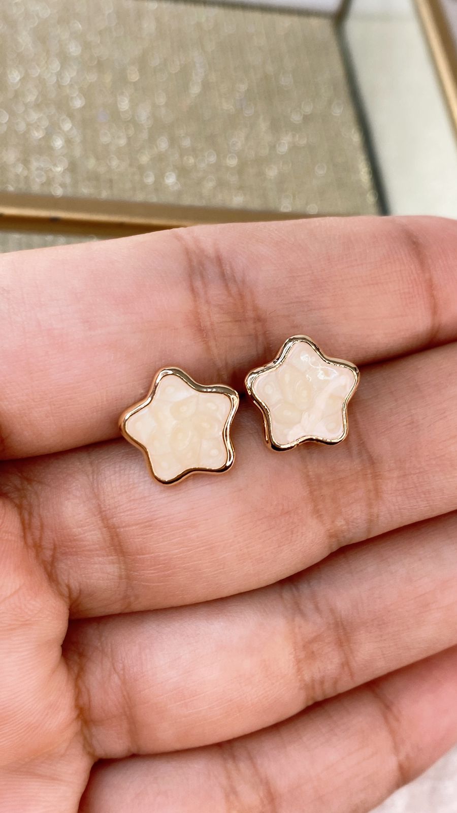 Arete de Chapa de Oro COA2161-4