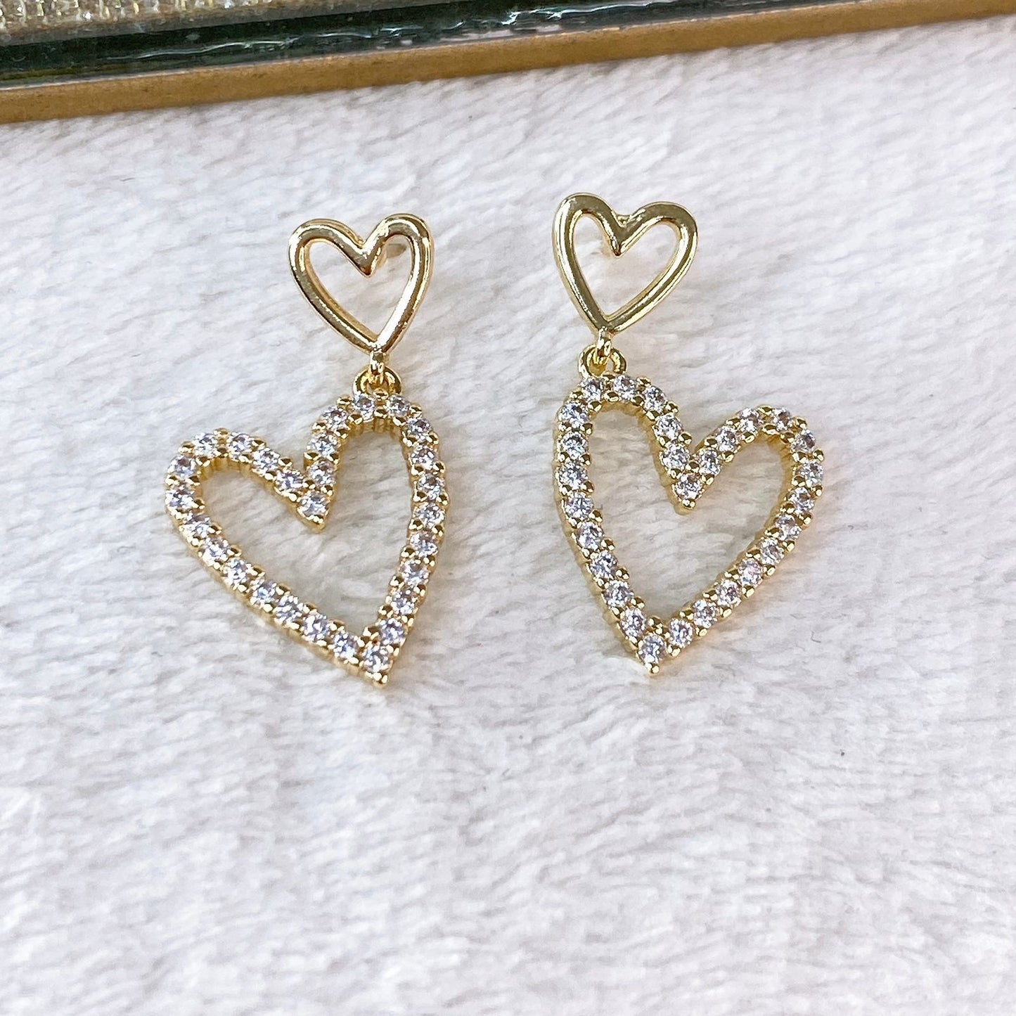 Arete de Chapa de Oro COA2168-1