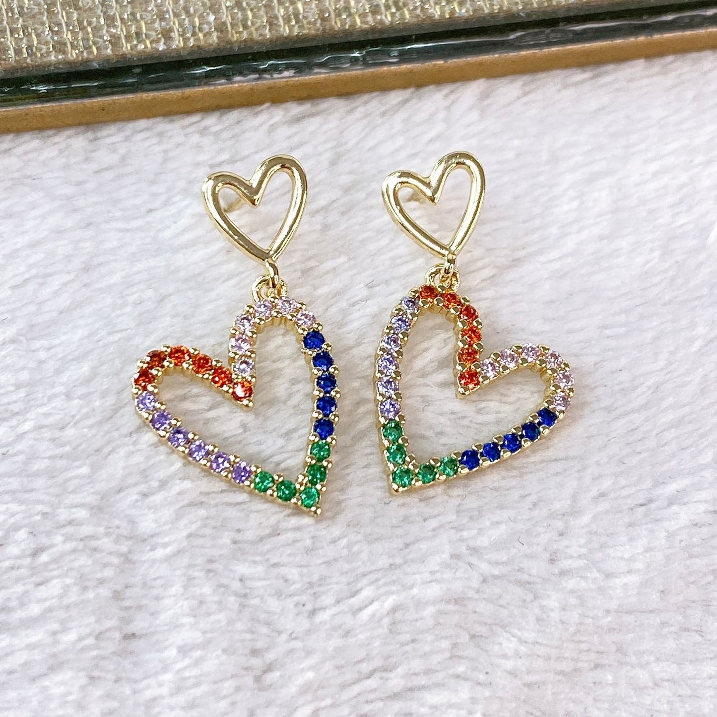 Arete de Chapa de Oro COA2168-3