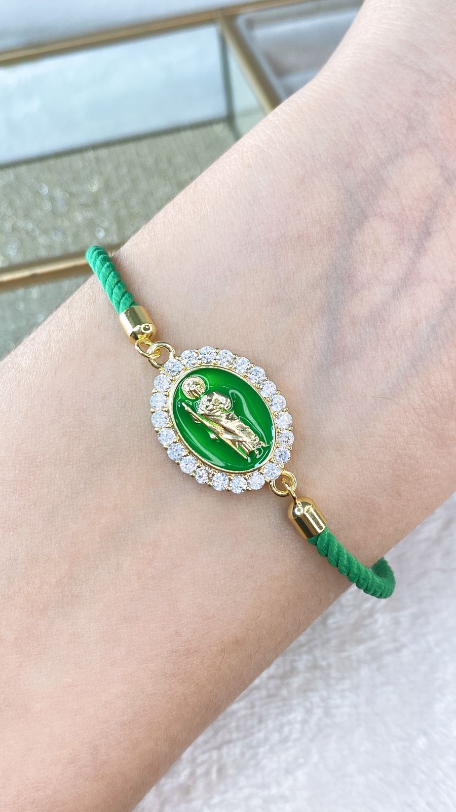 Pulsera de Chapa de Oro COP1615-1