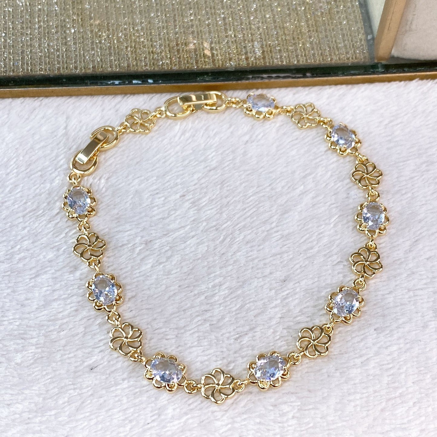 Pulsera de Chapa de Oro COP1616-1