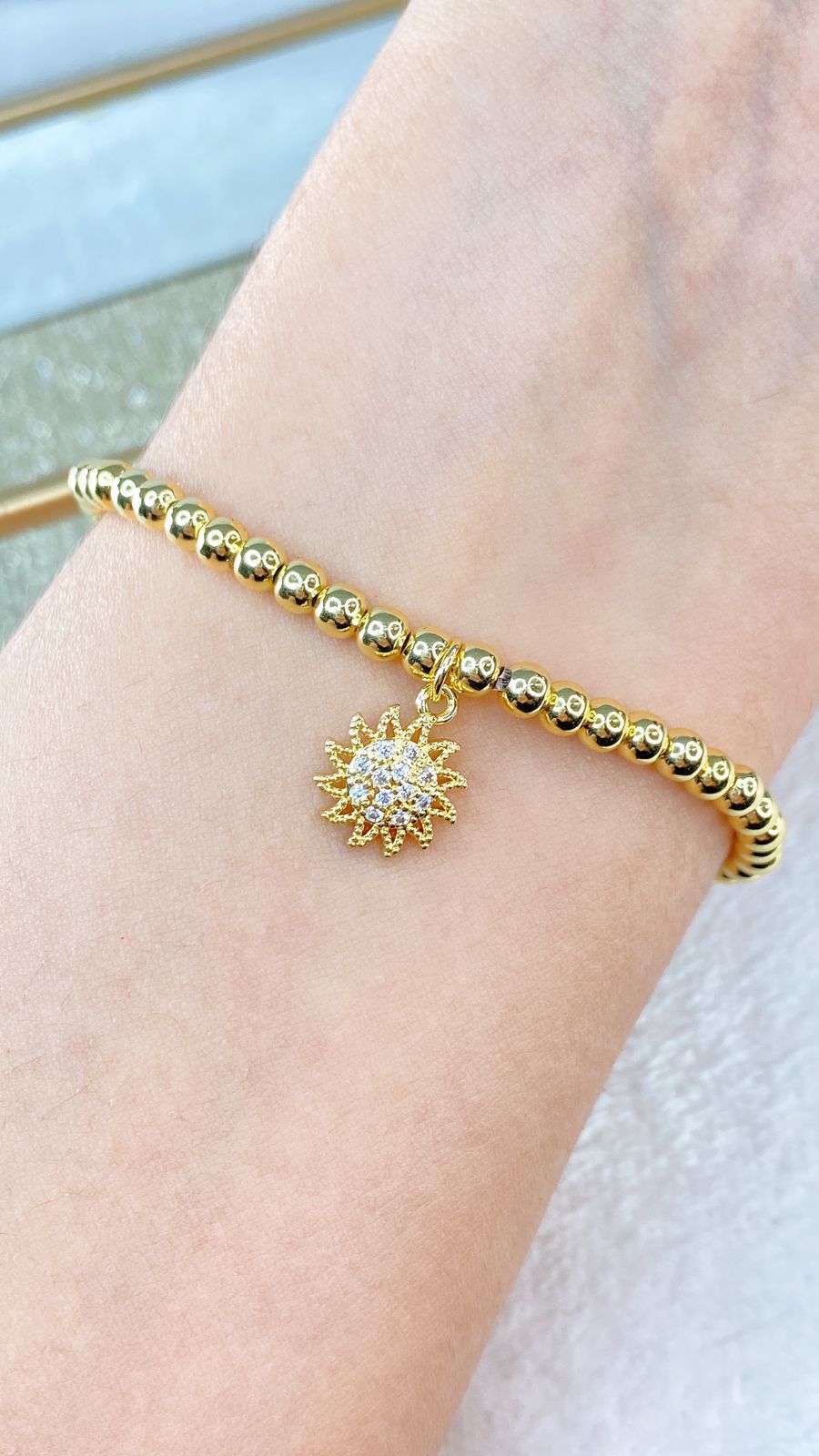 Pulsera de Chapa de Oro COP1621-1