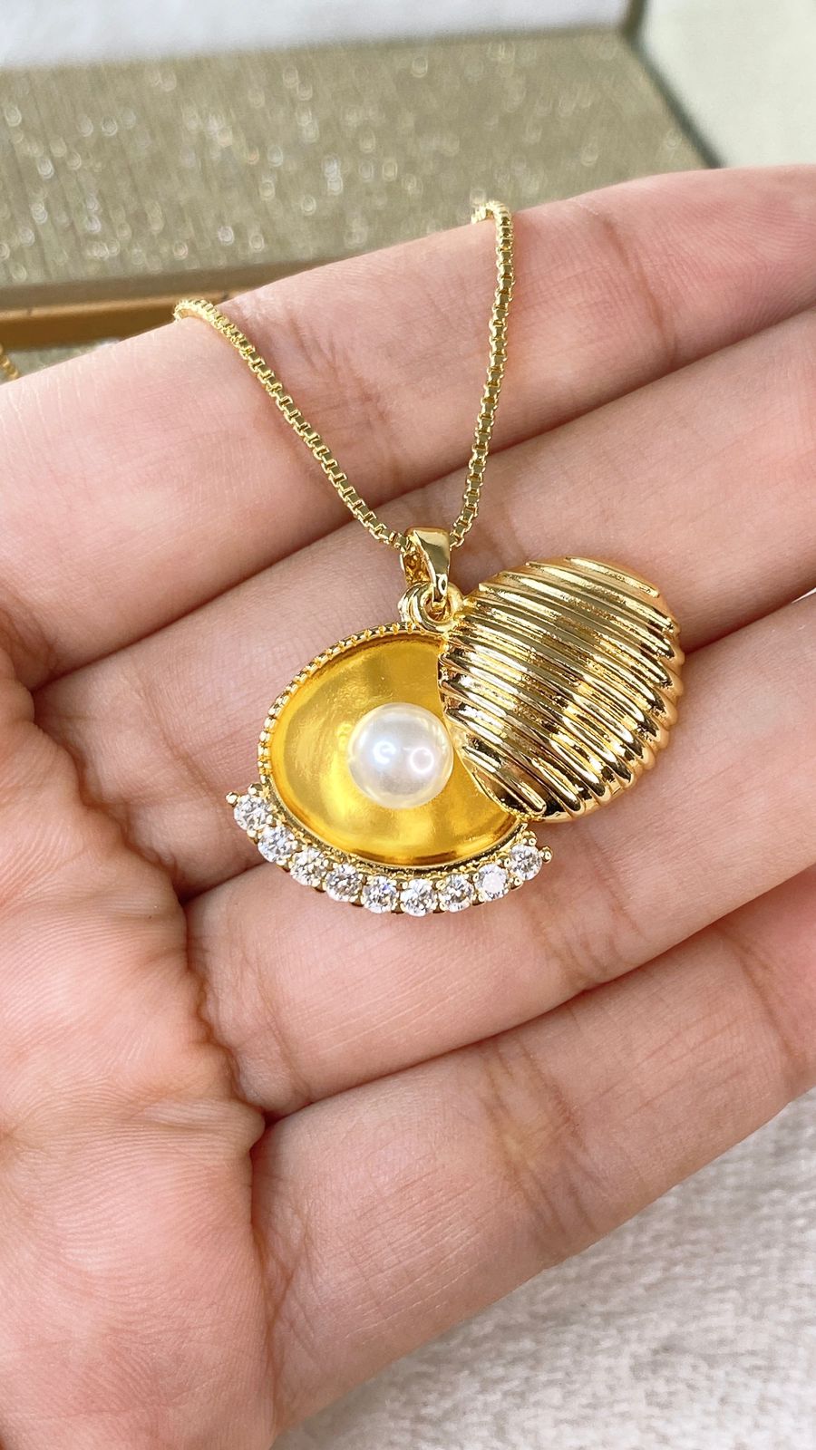 Collar de Chapa de Oro CC2264-1