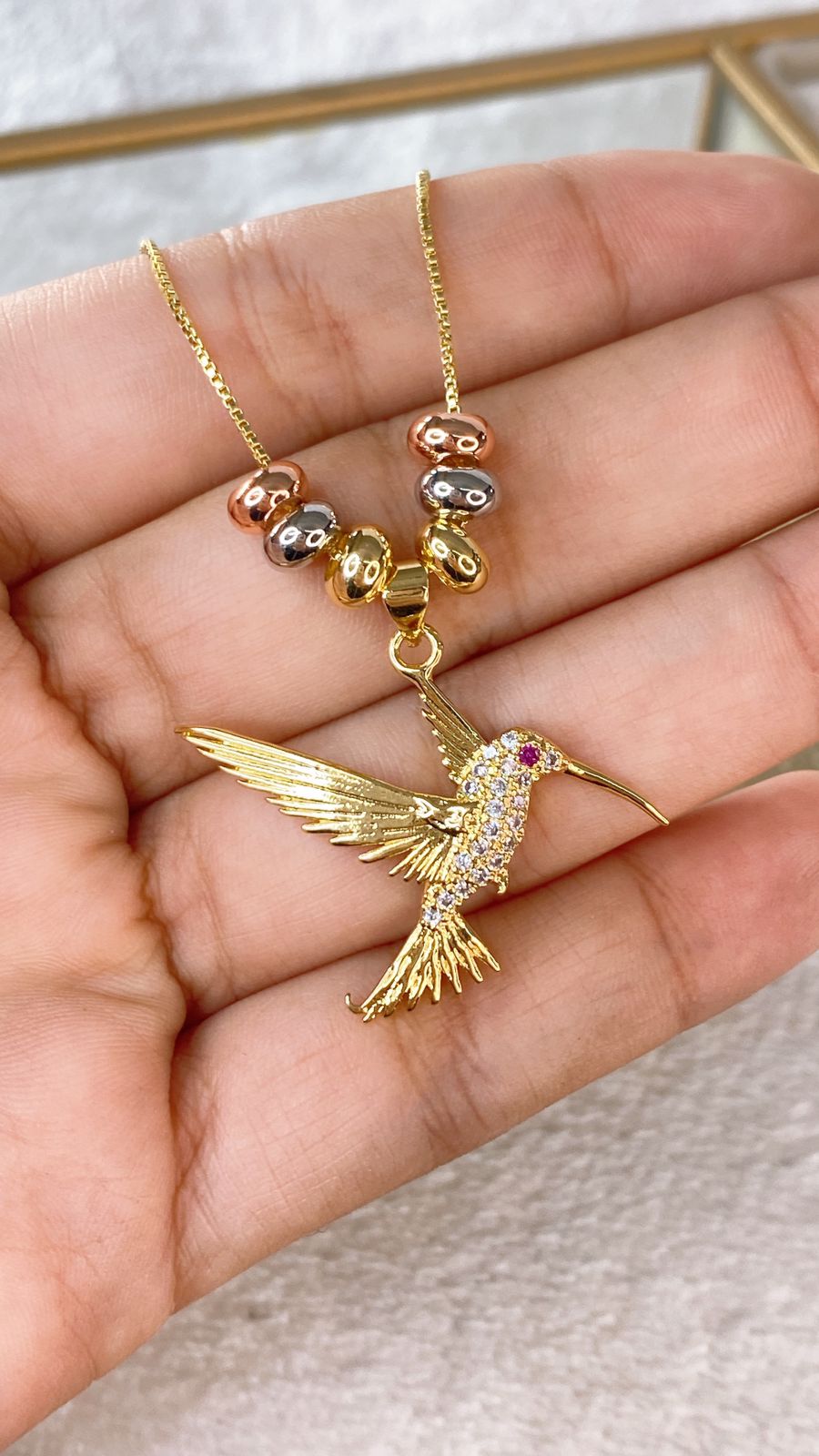 Collar de Chapa de Oro CC2261-1