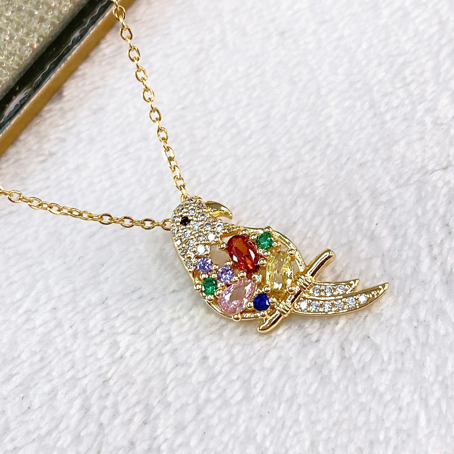 Collar de Acero Inoxidable y Dije de Chapa de Oro CAI2752-1