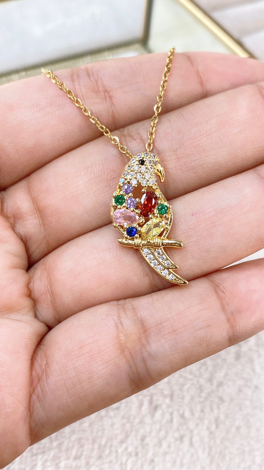 Collar de Acero Inoxidable y Dije de Chapa de Oro CAI2752-1