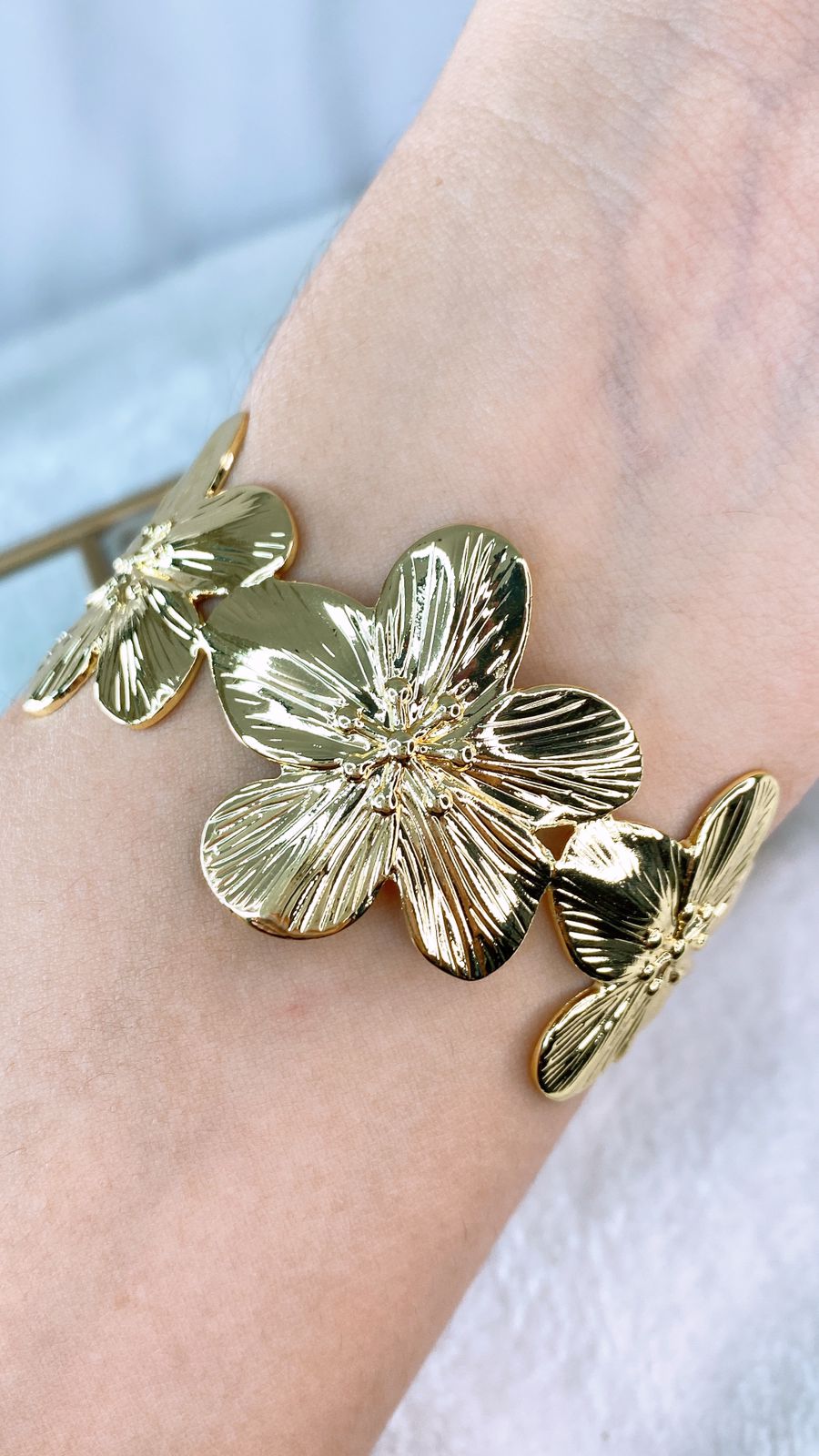 Pulsera de Chapa de Oro COP1631-1