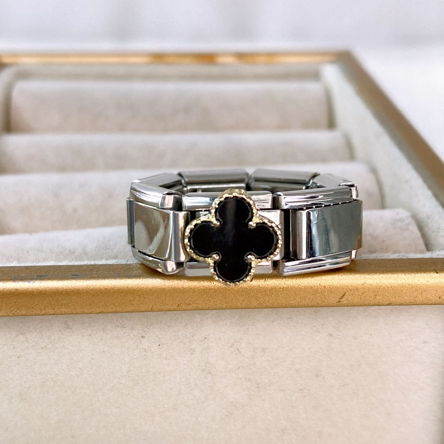 Anillo Italiano de Acero Inoxidable Ajustable RAI1074-2