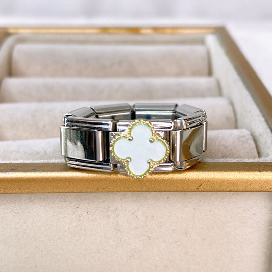 Anillo Italiano de Acero Inoxidable Ajustable RAI1070-2