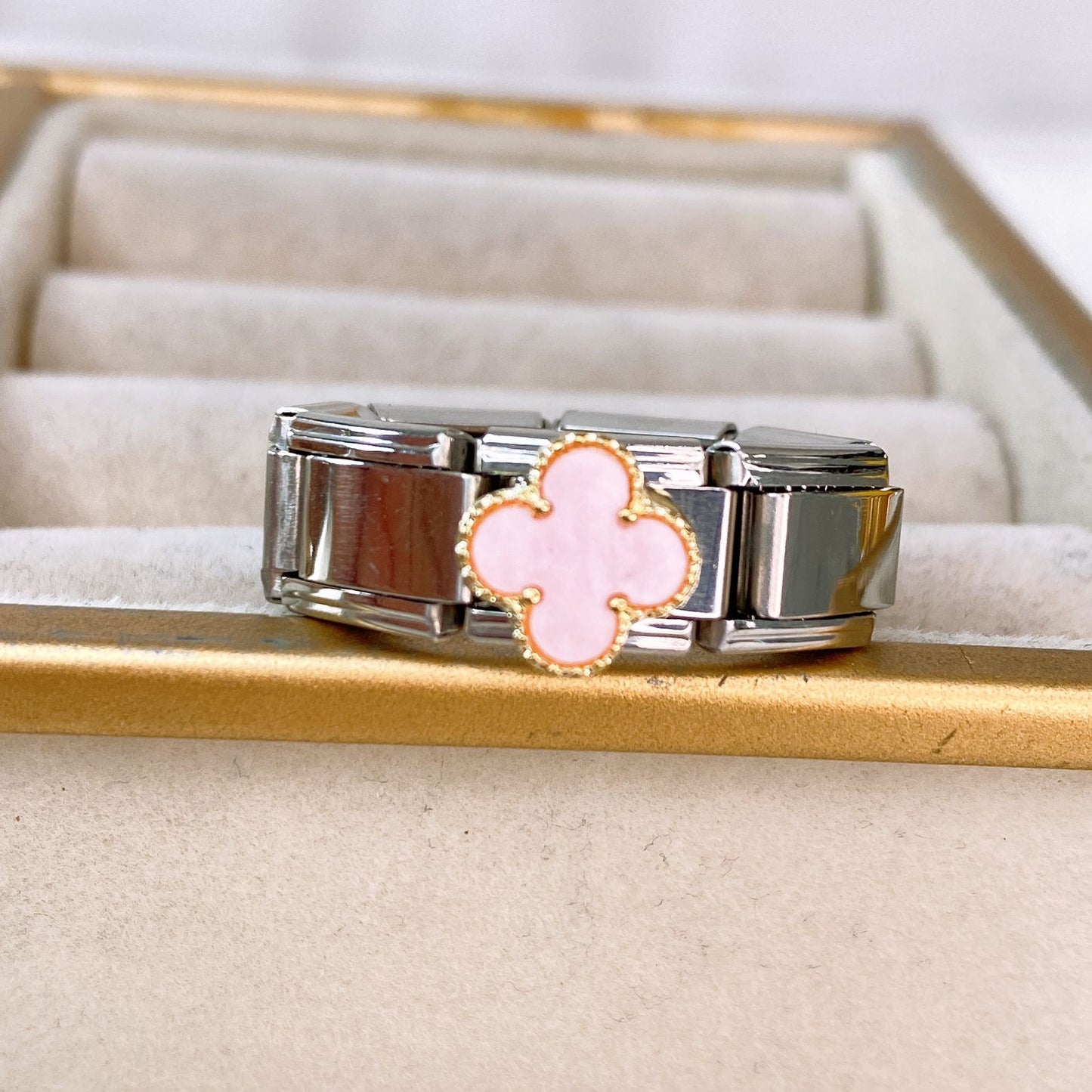 Anillo Italiano de Acero Inoxidable Ajustable RAI1071-2