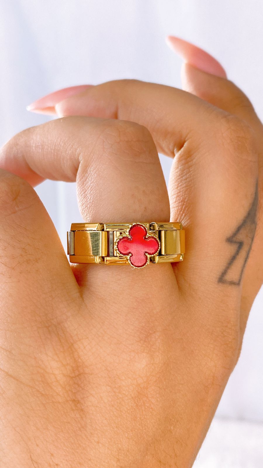 Anillo Italiano de Acero Inoxidable Ajustable RAI1072-1