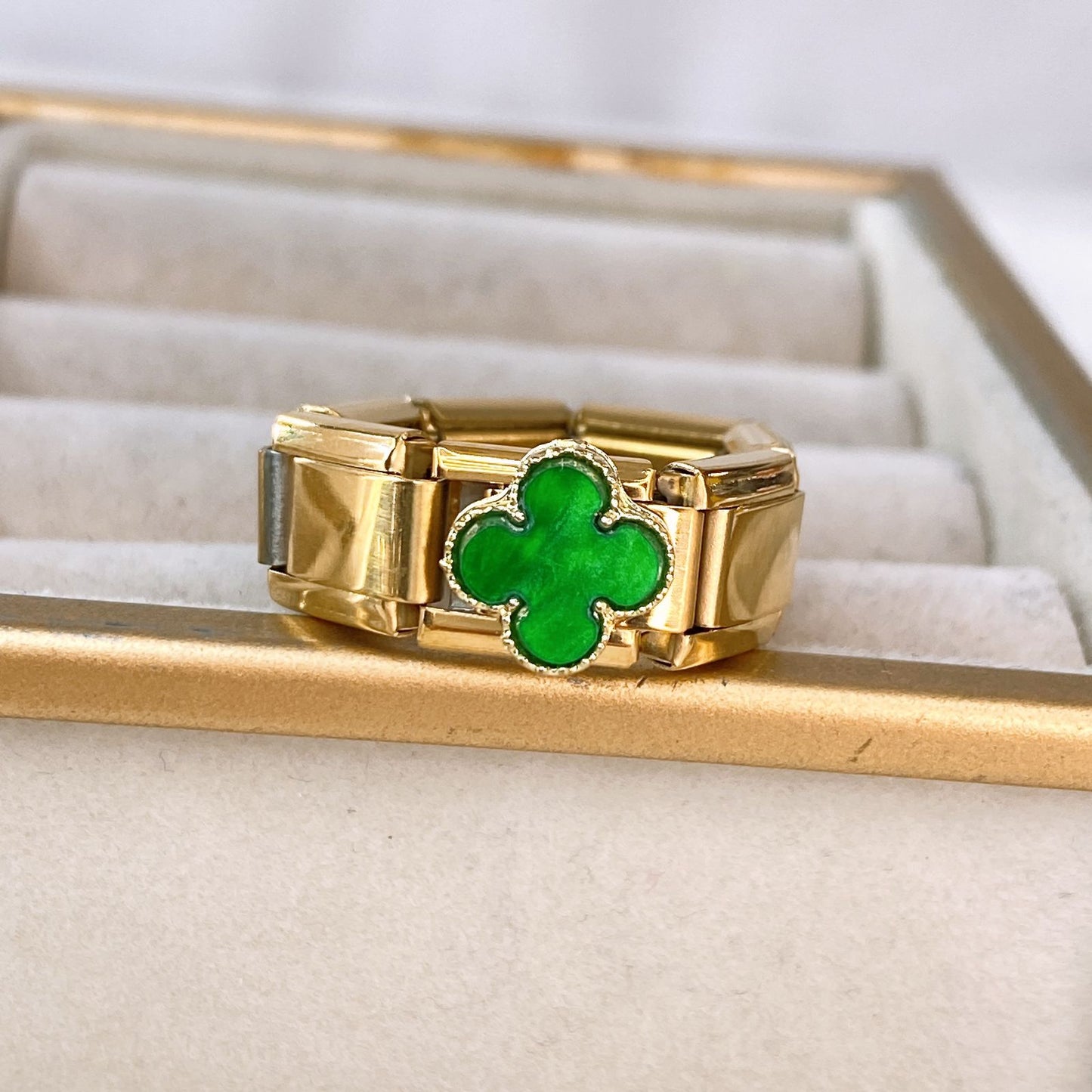 Anillo Italiano de Acero Inoxidable Ajustable RAI1069-1