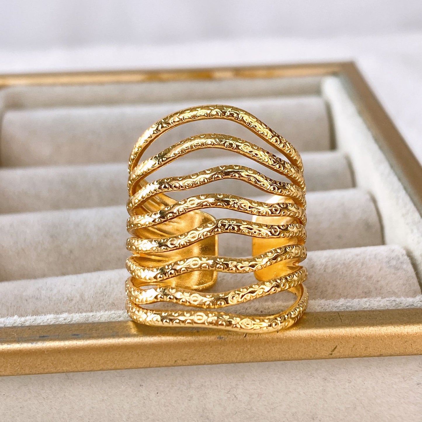 Anillo de Acero Inoxidable Ajustable RAI1078-1