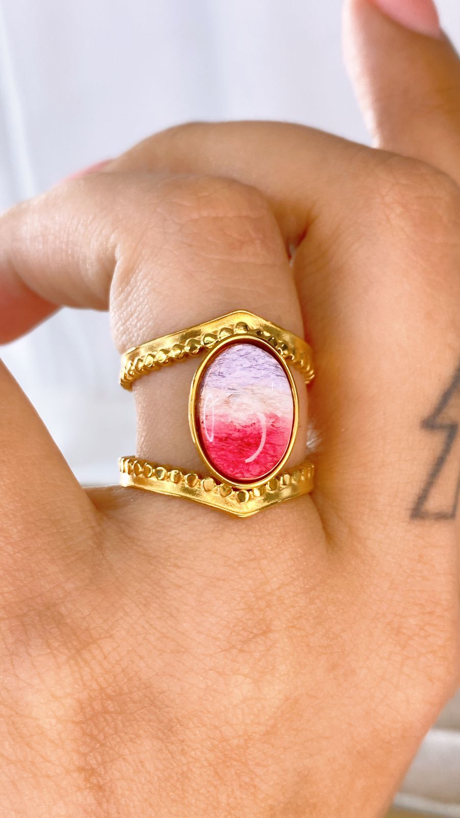 Anillo de Acero Inoxidable Ajustable RAI1076-1