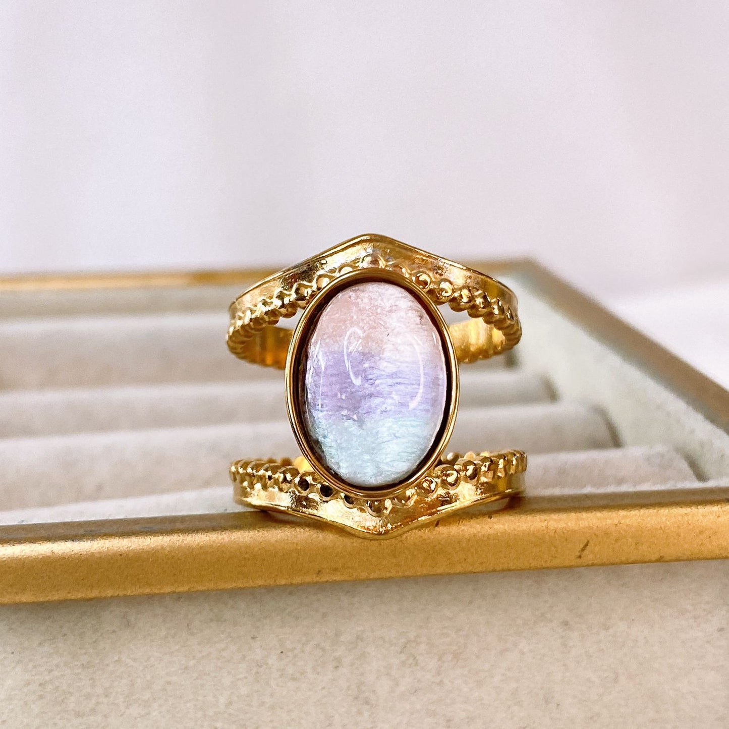 Anillo de Acero Inoxidable Ajustable RAI1076-2