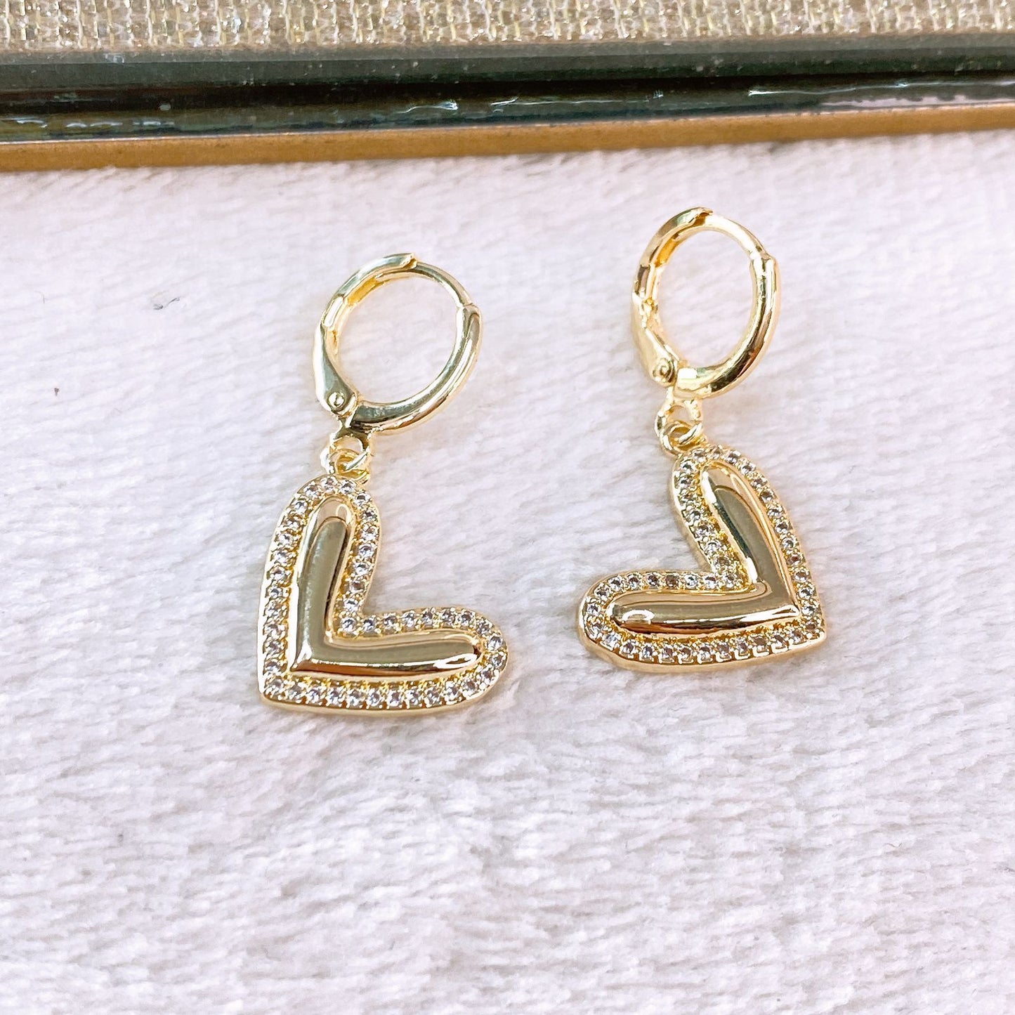 Arete de Chapa de Oro COA2359-1