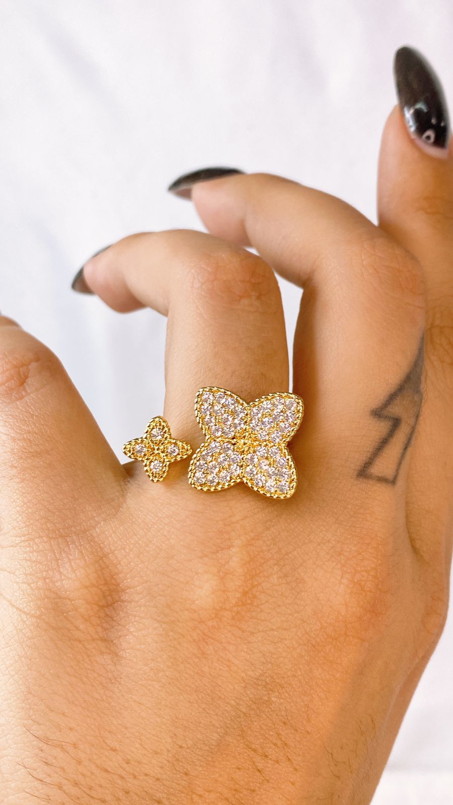 Anillo de Chapa de Oro Ajustable ACO1518-1