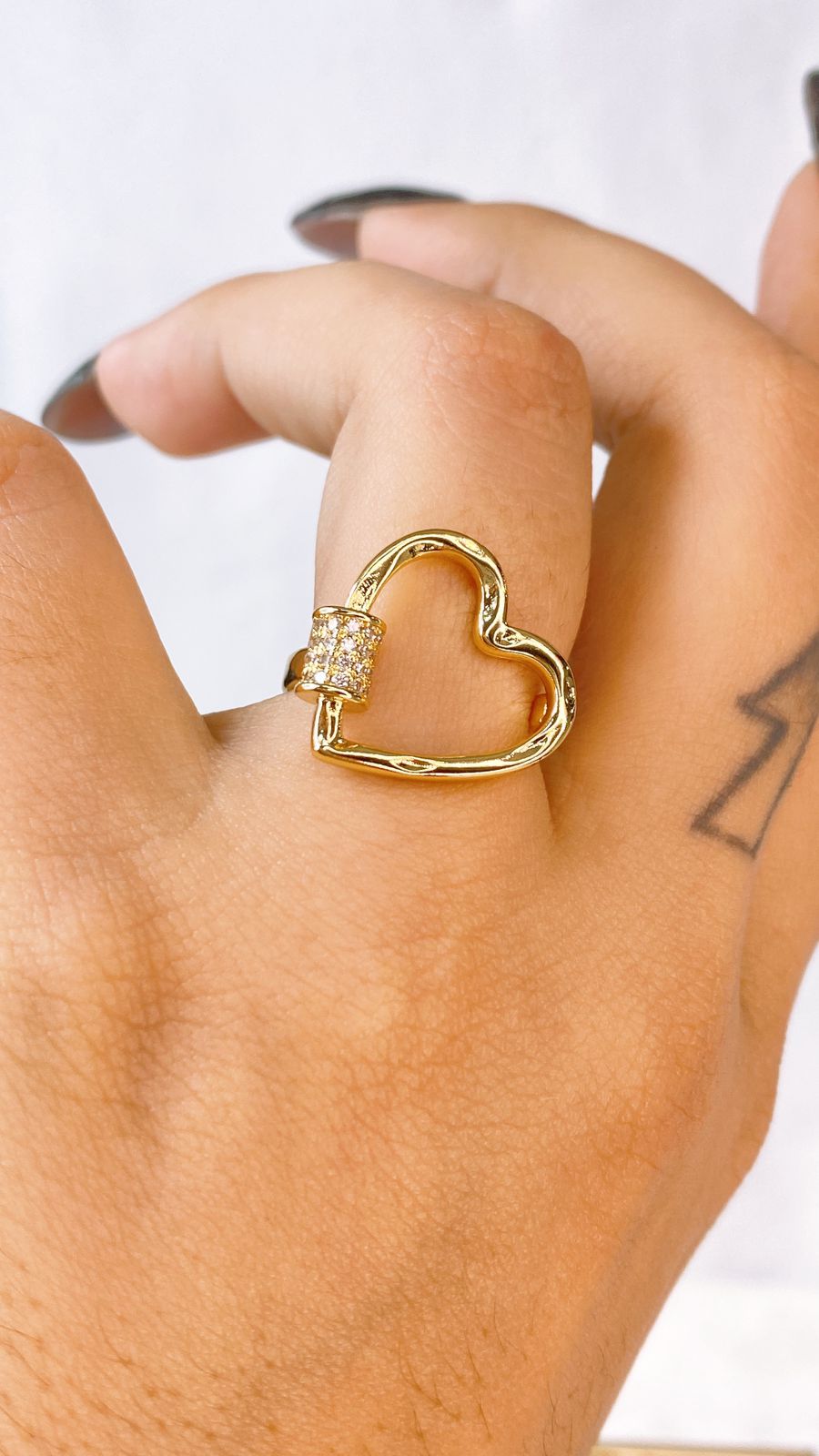 Anillo de Chapa de Oro Ajustable ACO1540-1