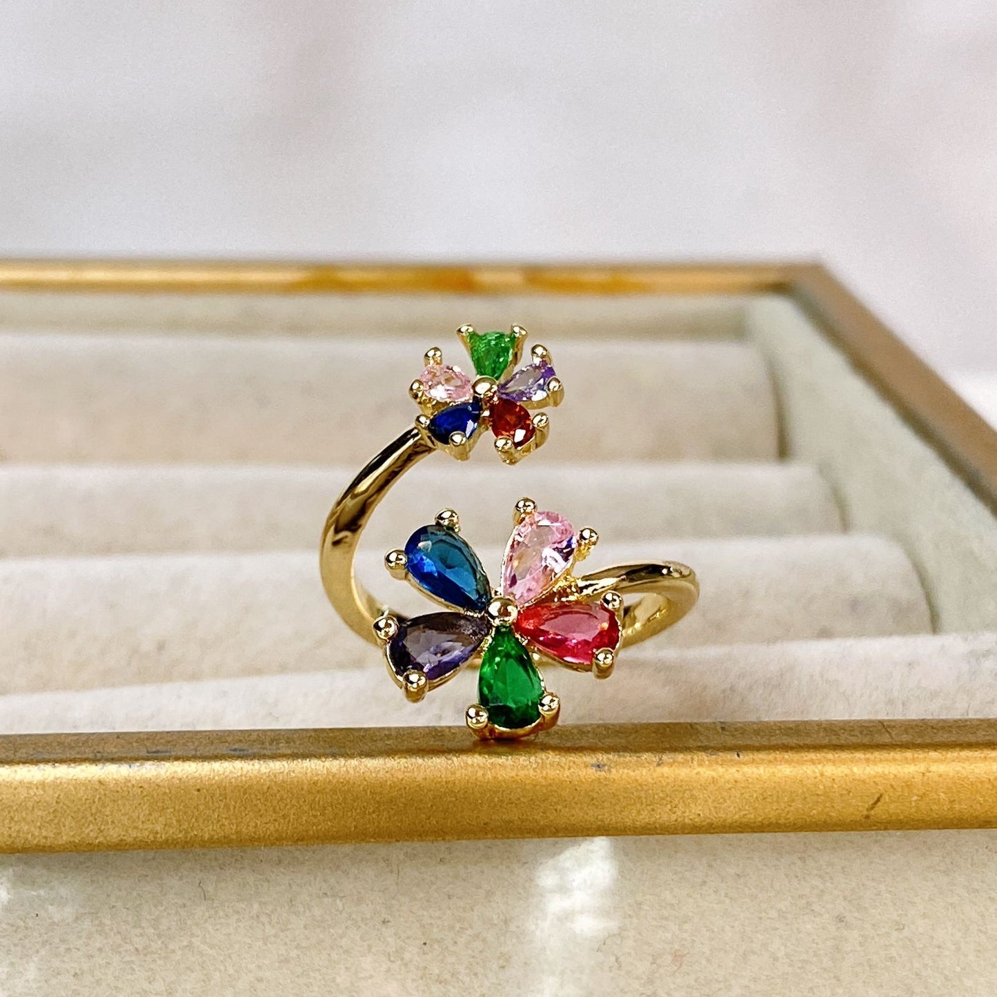 Anillo de Chapa de Oro Ajustable ACO1512-1