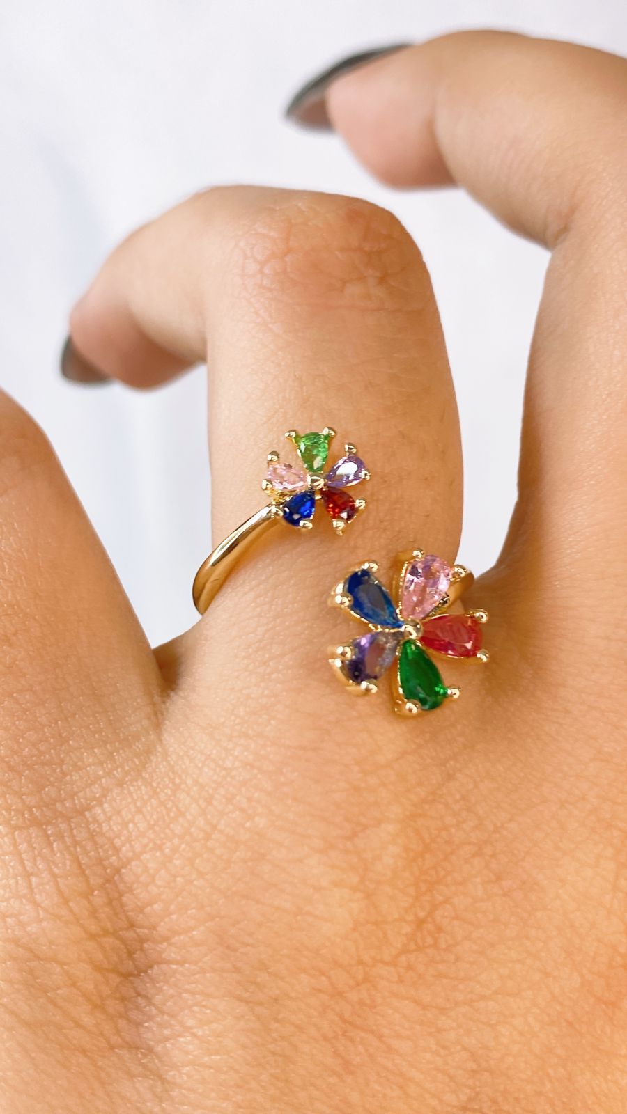 Anillo de Chapa de Oro Ajustable ACO1512-1