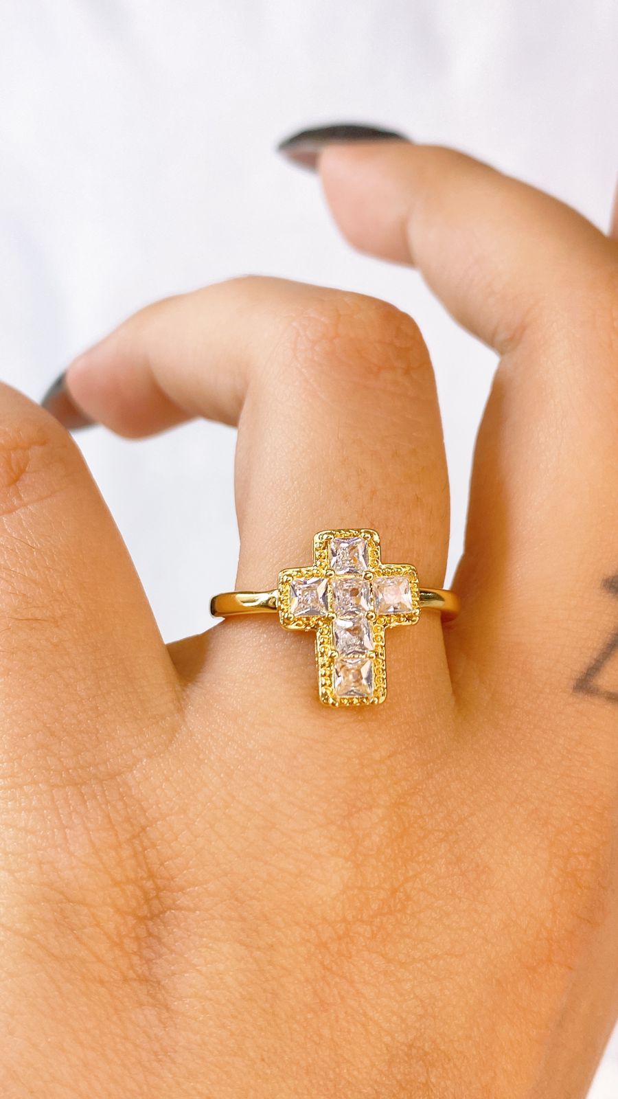 Anillo de Chapa de Oro Ajustable ACO1517-1