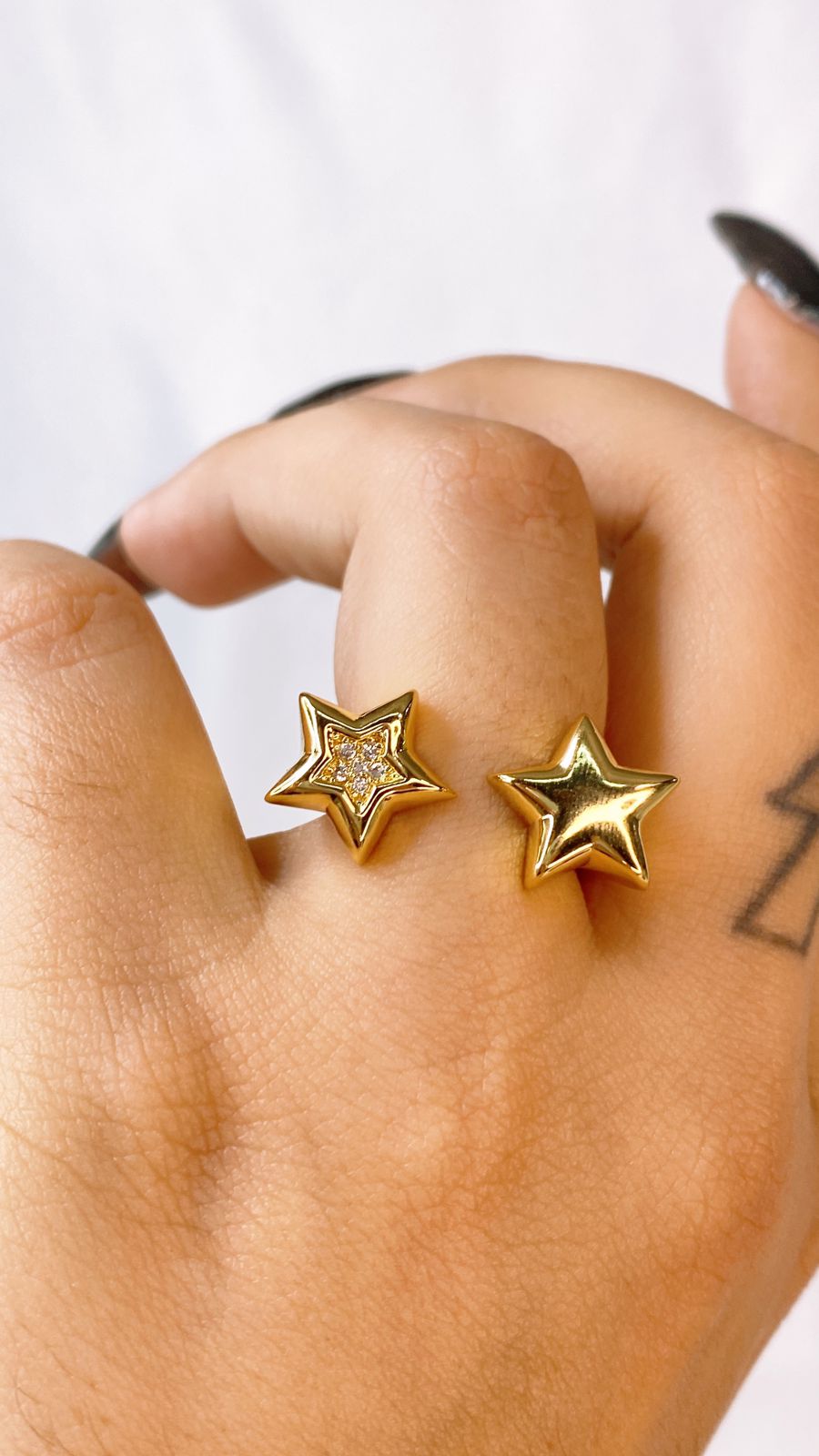 Anillo de Chapa de Oro Ajustable ACO1514-1